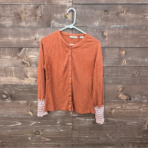 Orvis Women’s Embroidered Long Sleeve Button Shirt Size Small - Picture 2 of 7